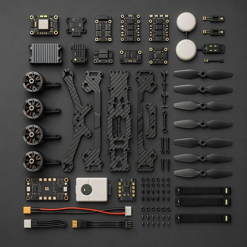 Conceptual modular array of configurable UAV components