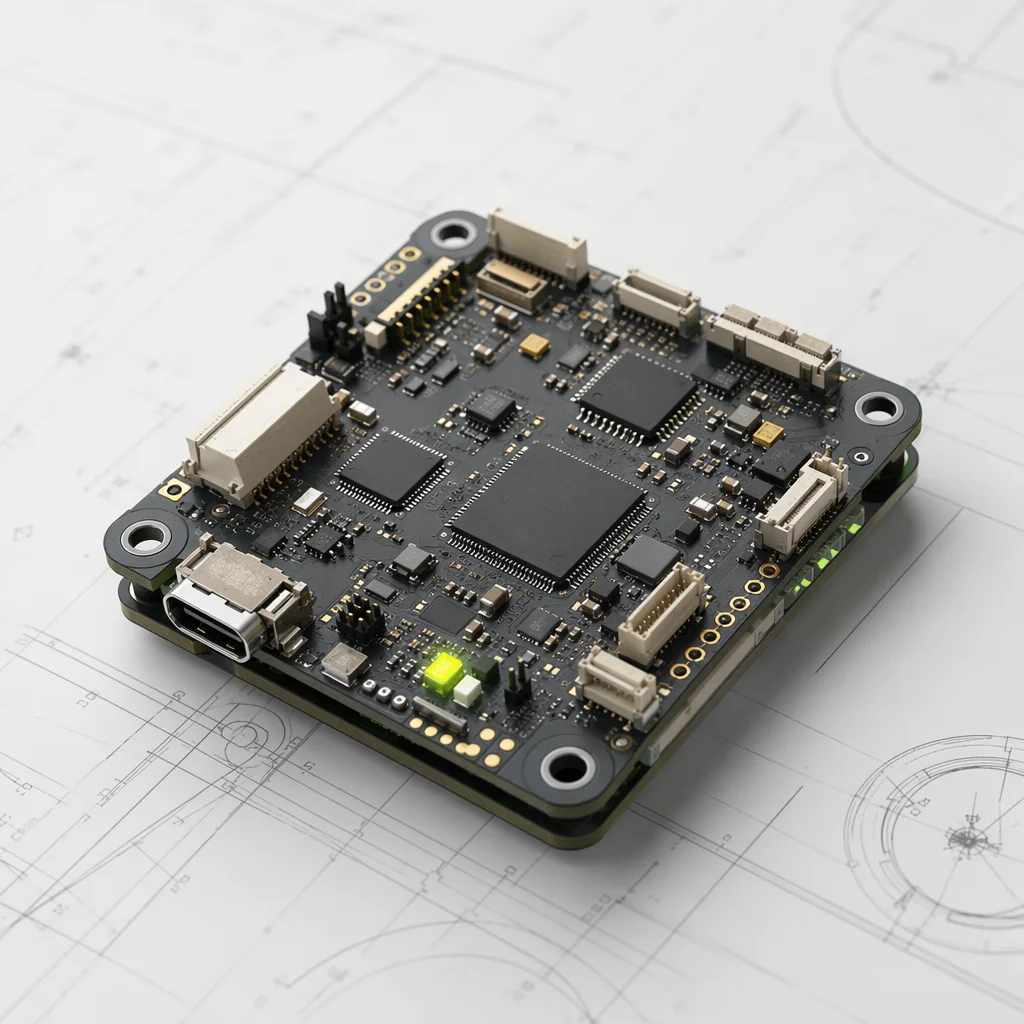 Conceptual UAV flight controller visualization