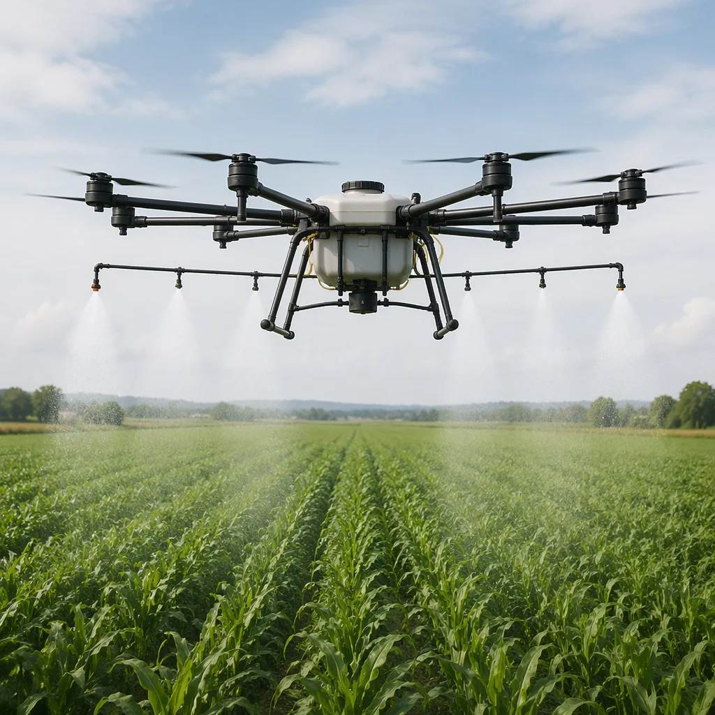 Agricultural drone conceptual visualization